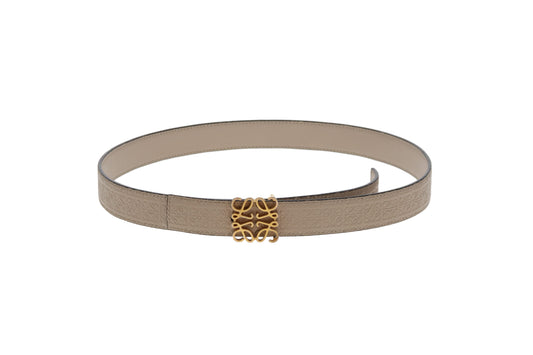 Loewe Anagram Belt Beige With Gold Buckle 90/36