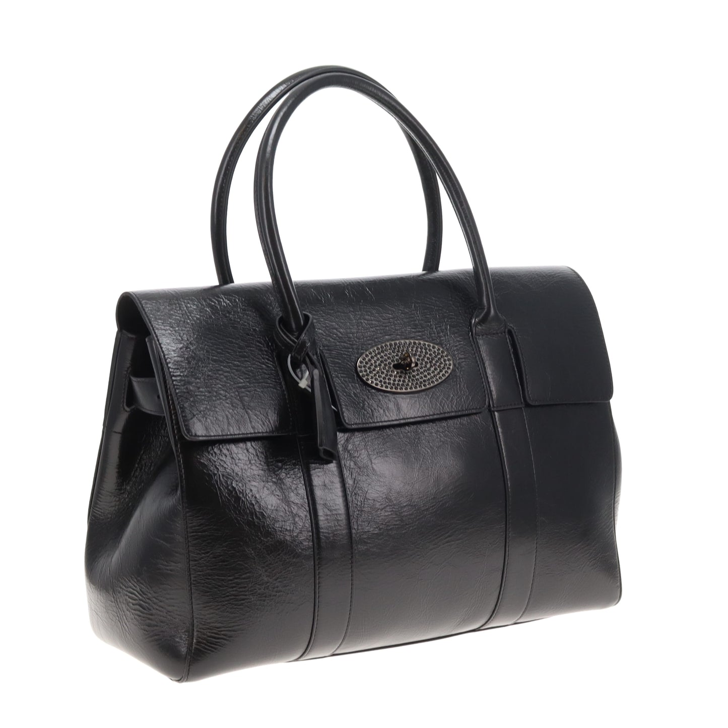Mulberry Bayswater High Shine Leather with Crystal Postmans Lock