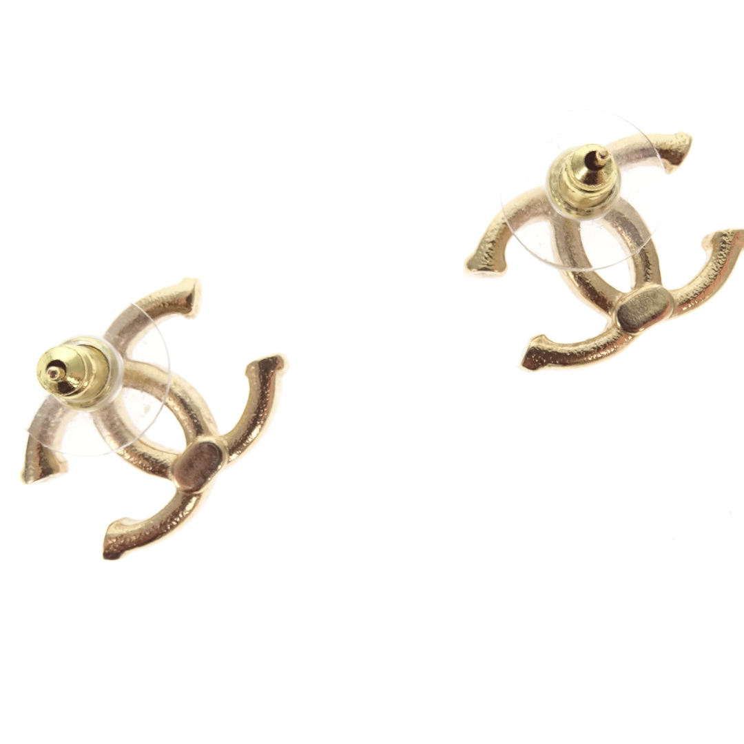 Chanel CC Textured Large Earrings Goldtone 2023