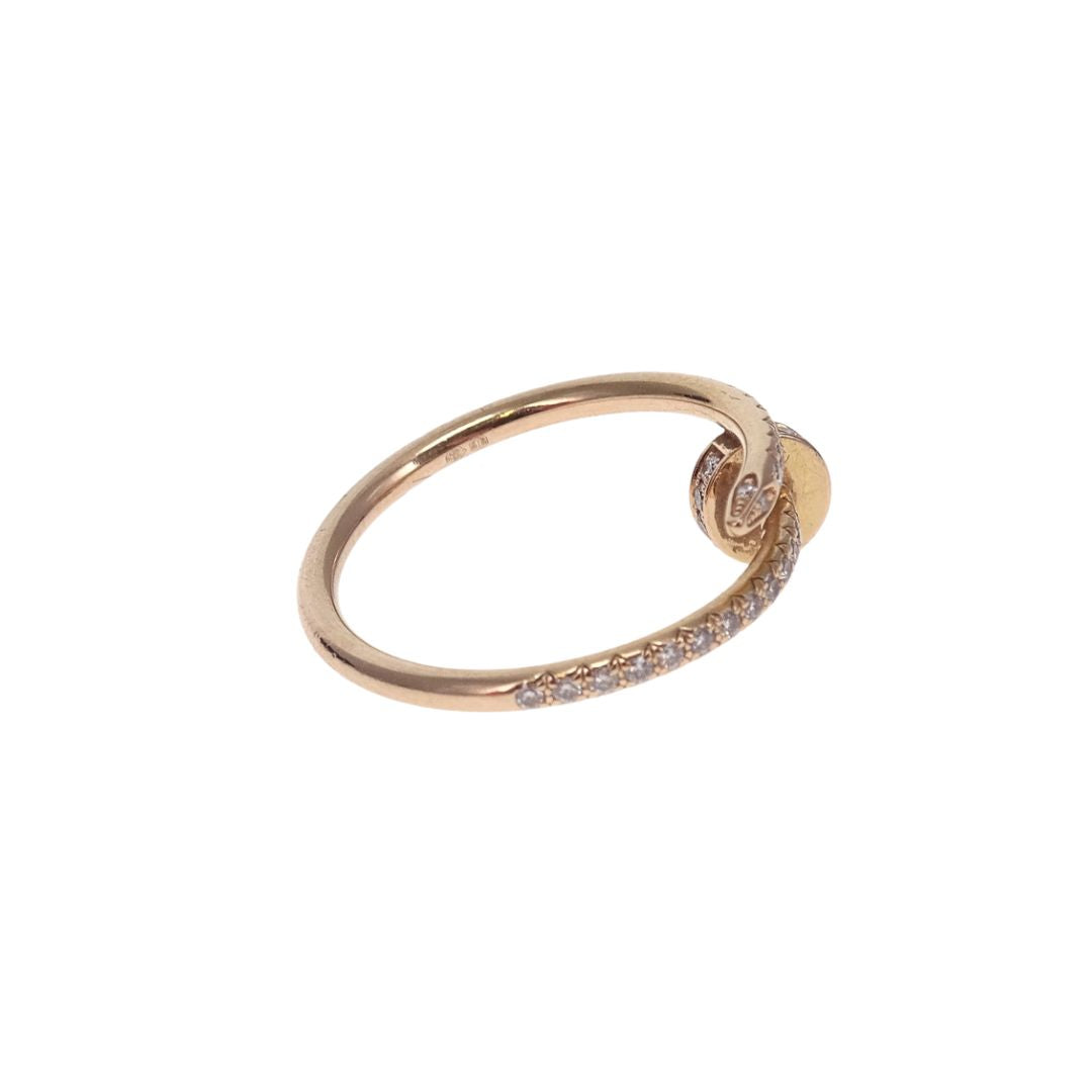 Cartier Juste Un Clou Small Model Half-Paved Rose Gold - size 53
