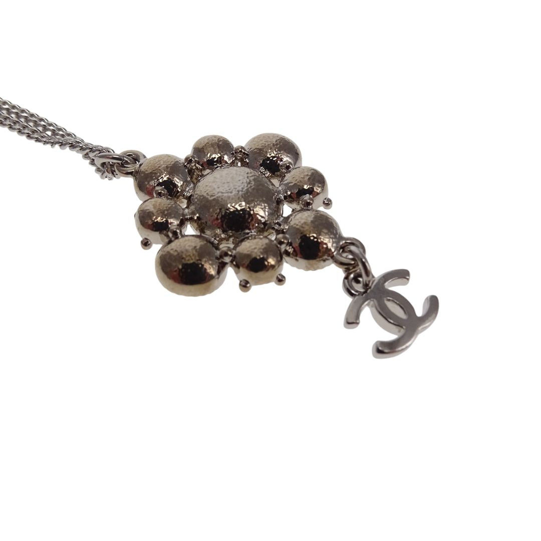 Chanel Crystal & Brown Strass Pendant On Chain 13V