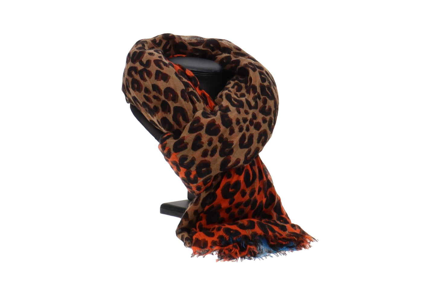 Louis Vuitton Limited Edition Colour Block Leopard Stole Cashmere & Silk