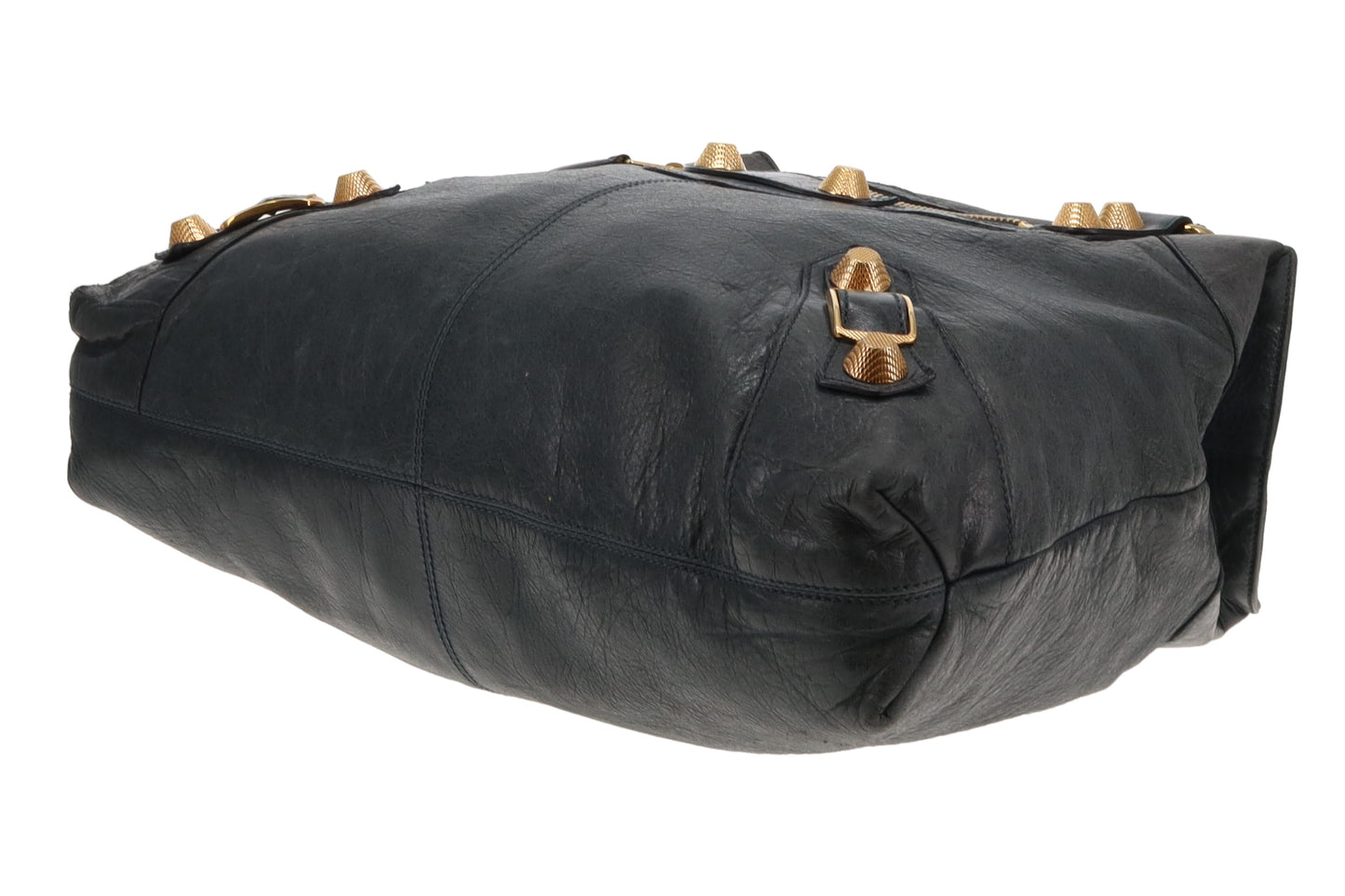 Balenciaga Anthracite Lambskin Leather Giant 21 Brief Bag