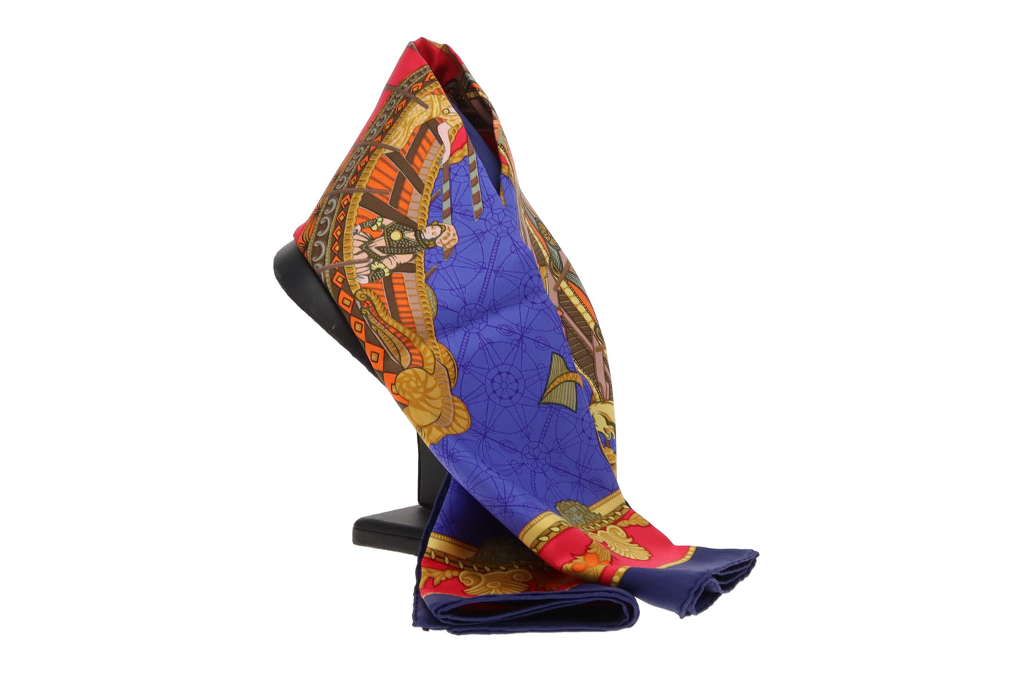 Hermes 100% Silk Les Bissone De Venise Silk Scarf 90 x 90