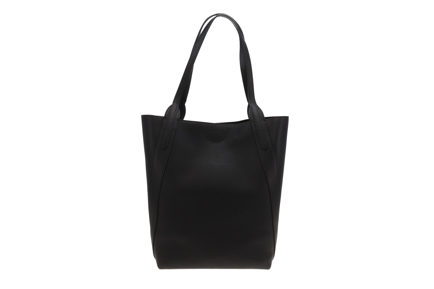 Mulberry North South Bayswater Tote Black Heavy Grain GHW