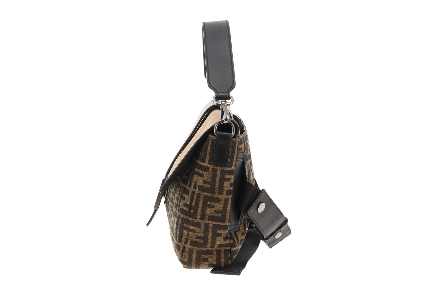 Fendi Baguette Large Convertible Belt Bag Zucca and Canvas