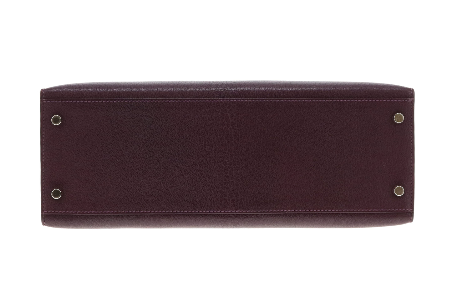 Hermes Kelly 32 Sellier Chevre De Coromandel Raisin PHW 2005
