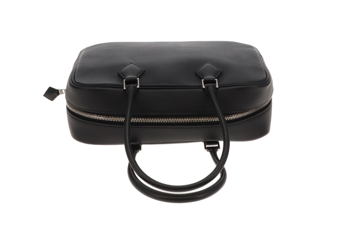 Hermes Plume 28 Black Swift PHW 2014