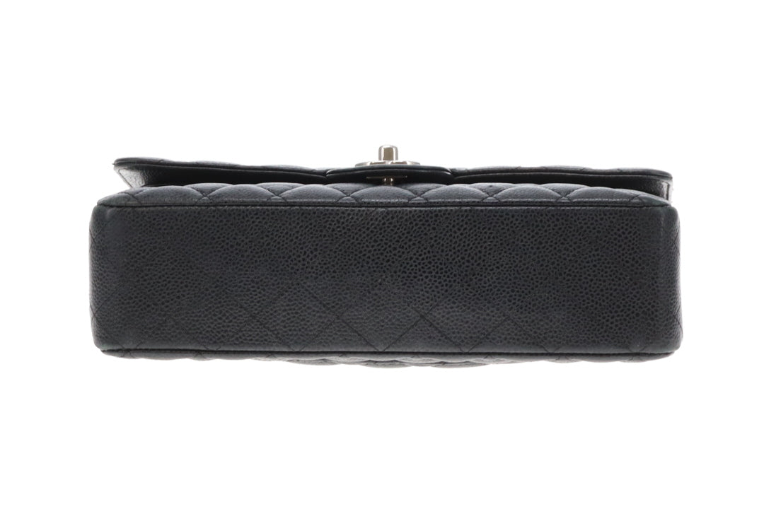 Chanel Classic Double Flap Bag Medium Black Caviar SHW 2018