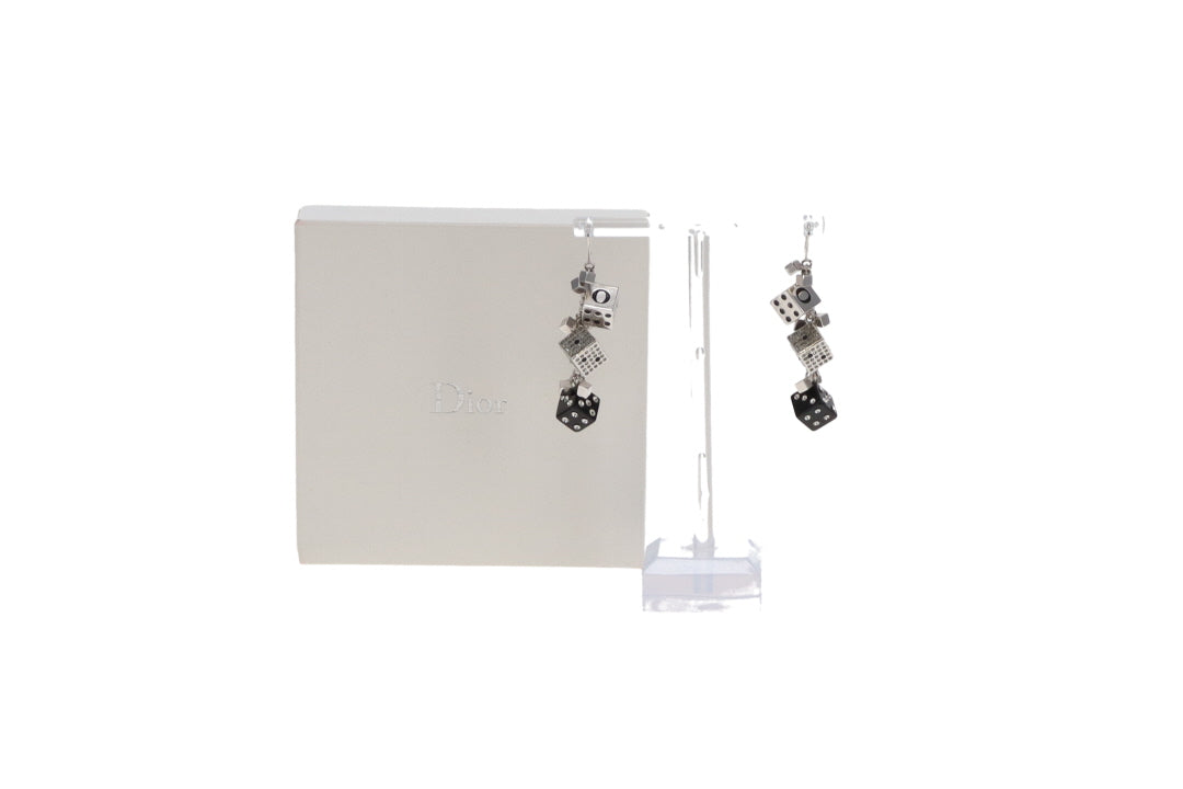 Dior Dice Dangle Earrings Galliano Collection