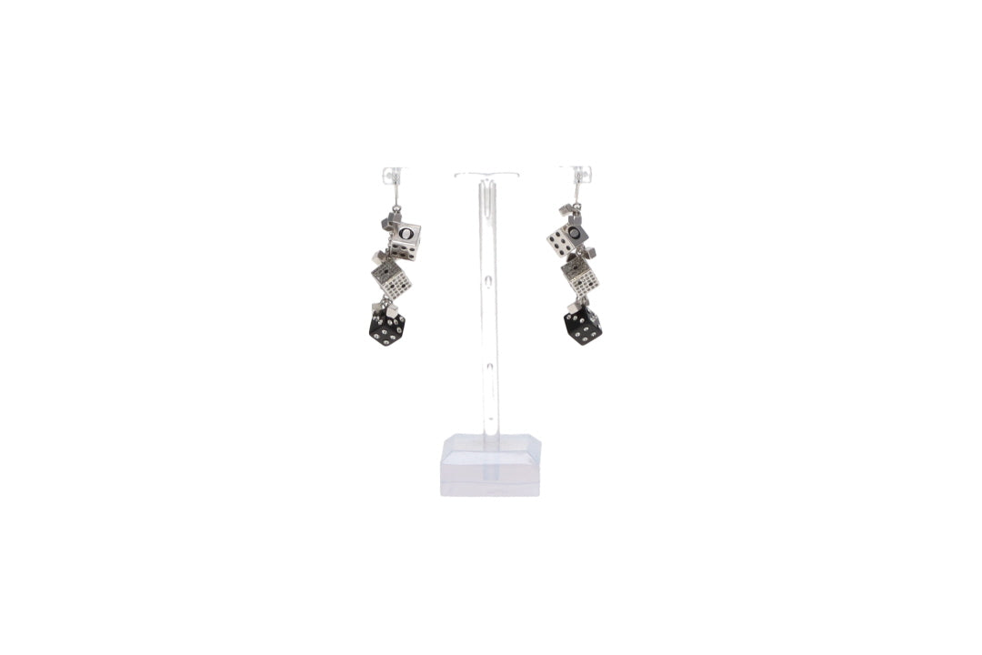 Dior Dice Dangle Earrings Galliano Collection