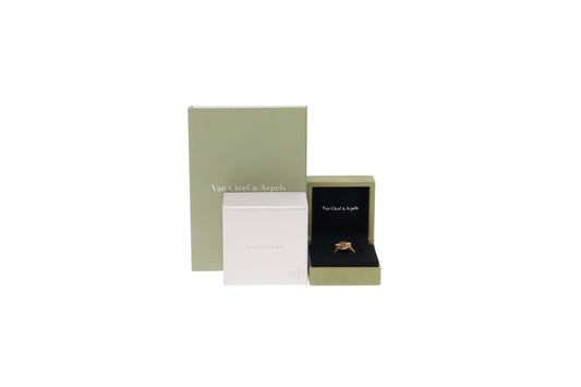 Van Cleef & Arpels Vintage Alahambra Ring 18k Gold Size 56