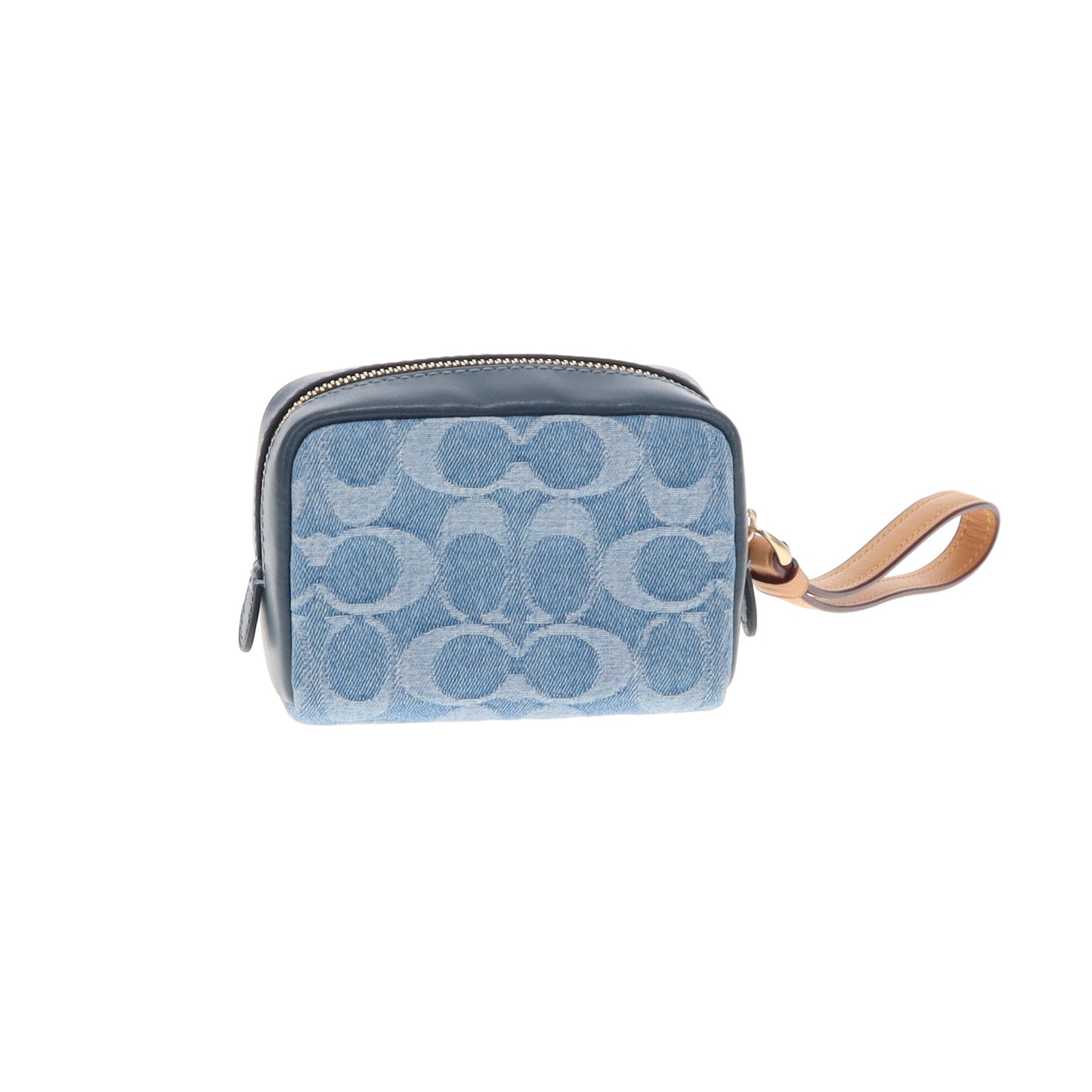 Coach Pouch Wristlet Mini Denim