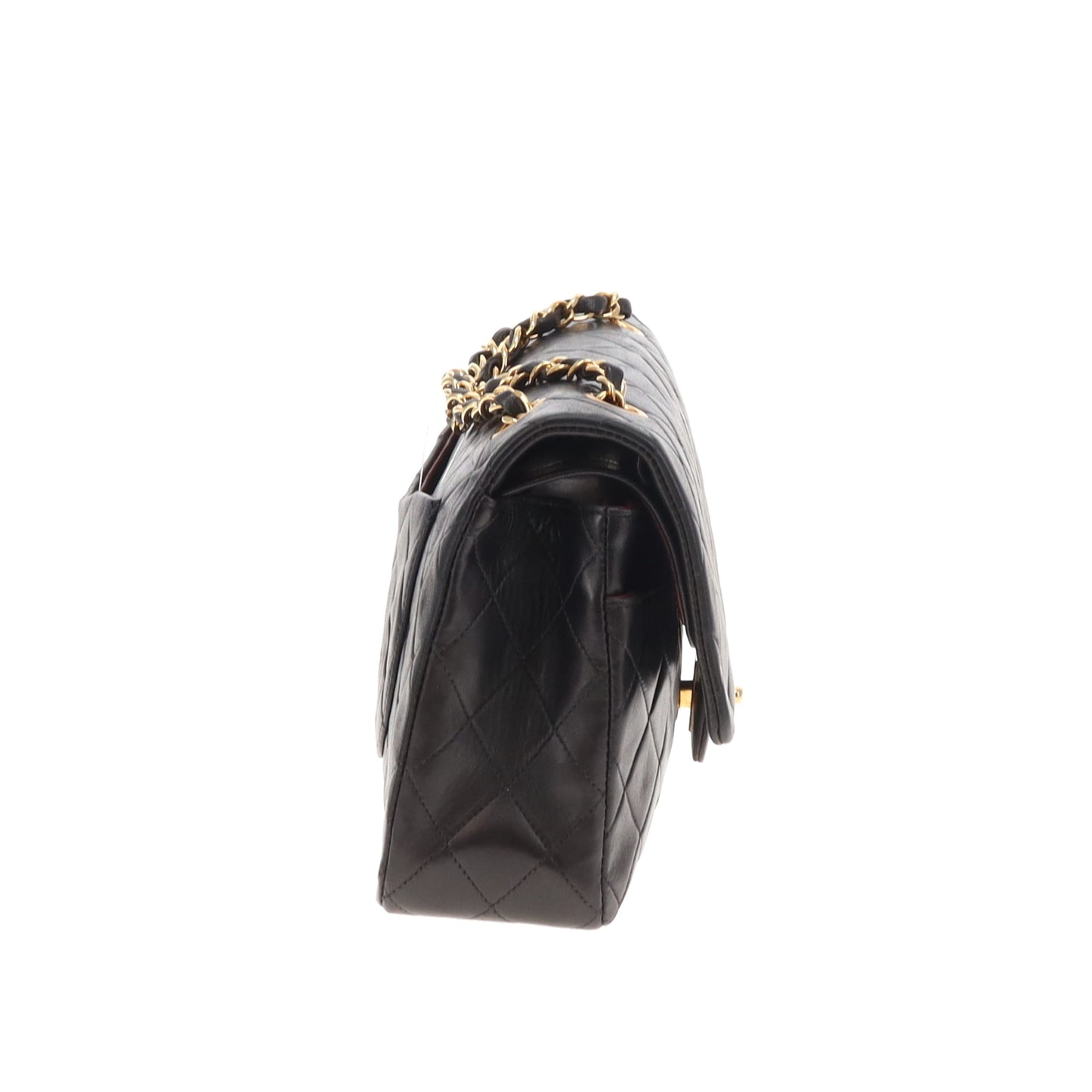 Chanel Classic Double Flap Medium Black Gold Hardware 91/94