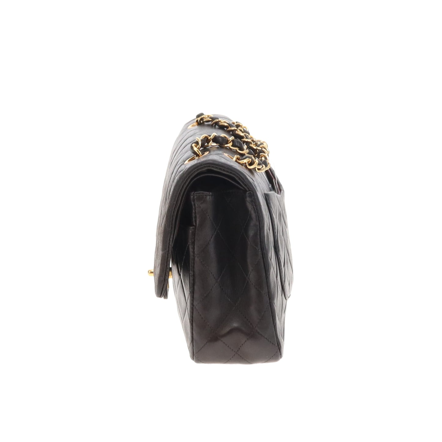 Chanel Classic Double Flap Medium Black Gold Hardware 91/94