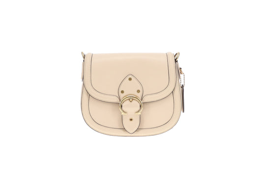Coach Beat Saddle Bag Ivory Glovetanned Leather