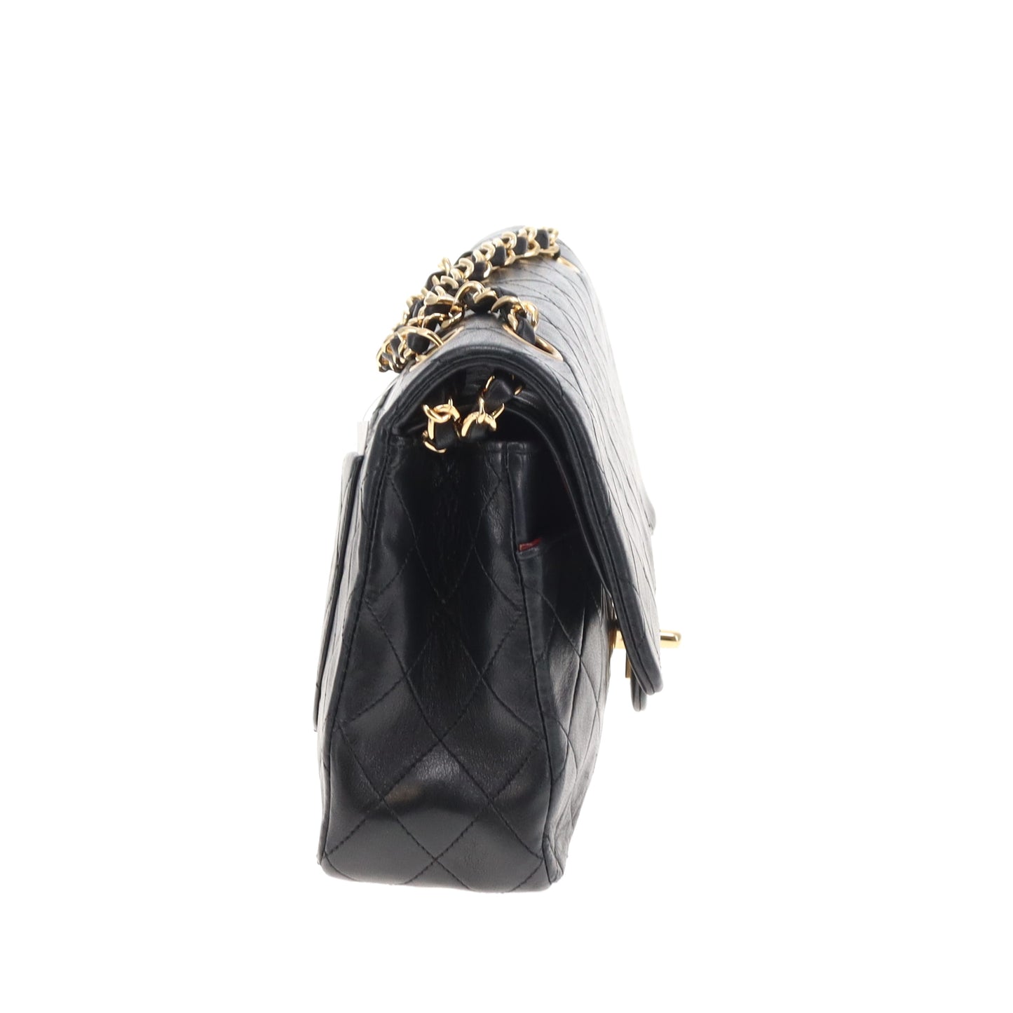 Chanel Classic Double Flap Medium Black Lamb Gold HW 89/91