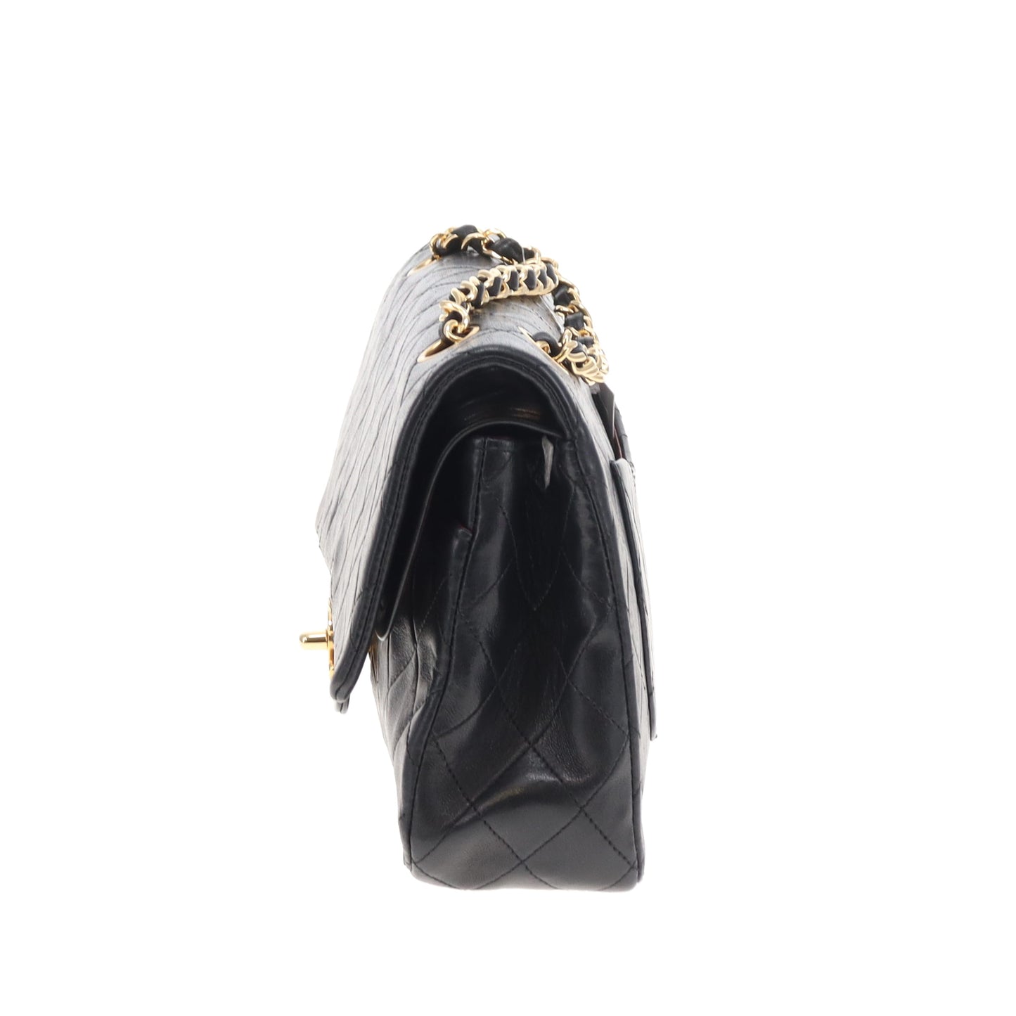 Chanel Classic Double Flap Medium Black Lamb Gold HW 89/91