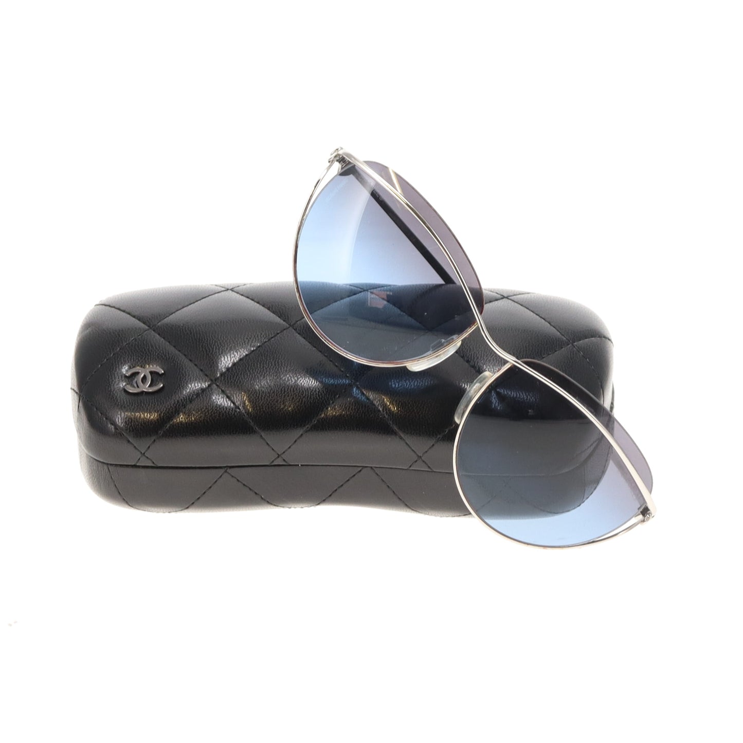 Chanel Sunglasses 4181 Silver/Blue Lens