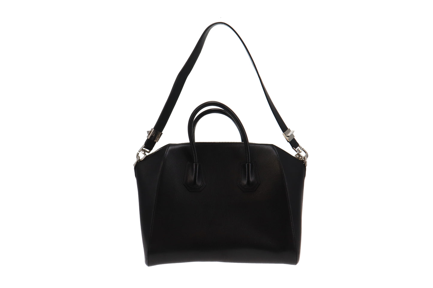 Givenchy Antigona Black Goatskin Medium Silver Hardware