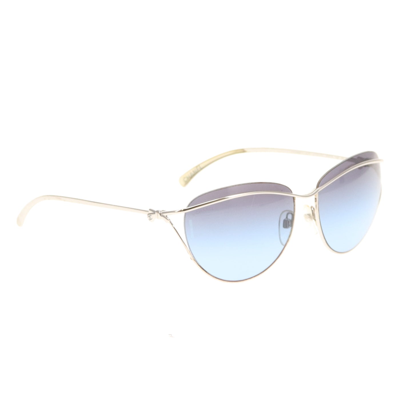 Chanel Sunglasses 4181 Silver/Blue Lens