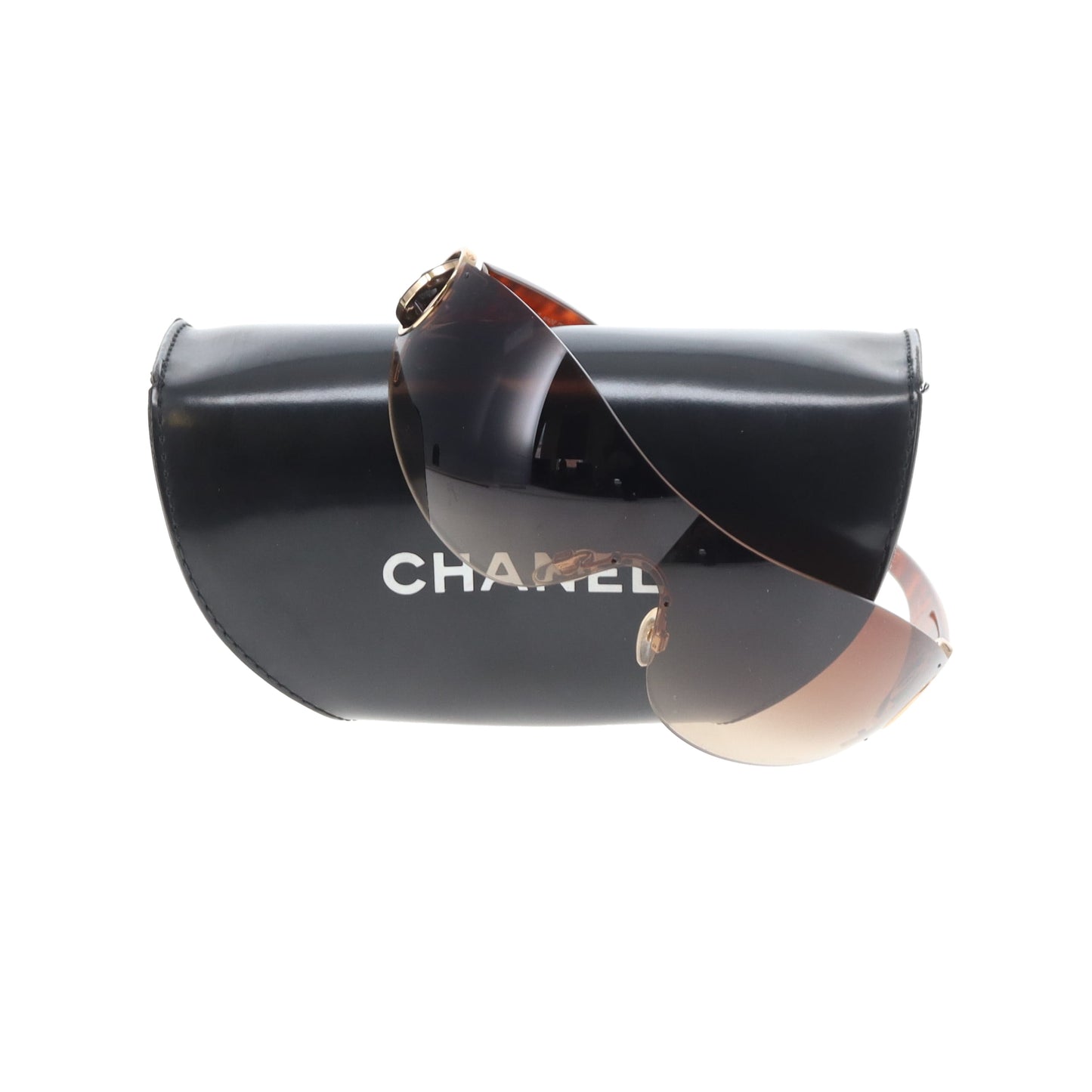 Chanel Shield Sunglasses 4146 Brown Vintage