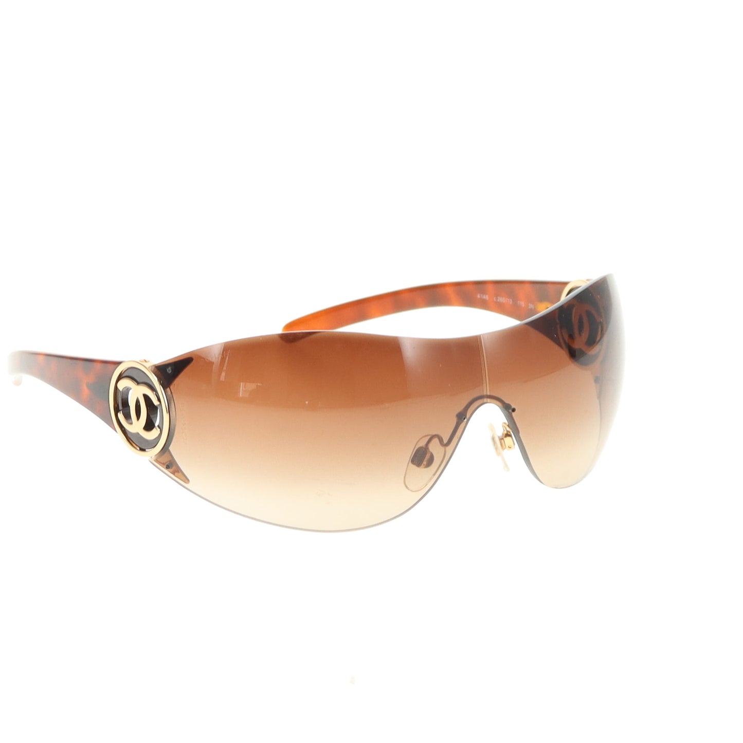 Chanel Shield Sunglasses 4146 Brown Vintage