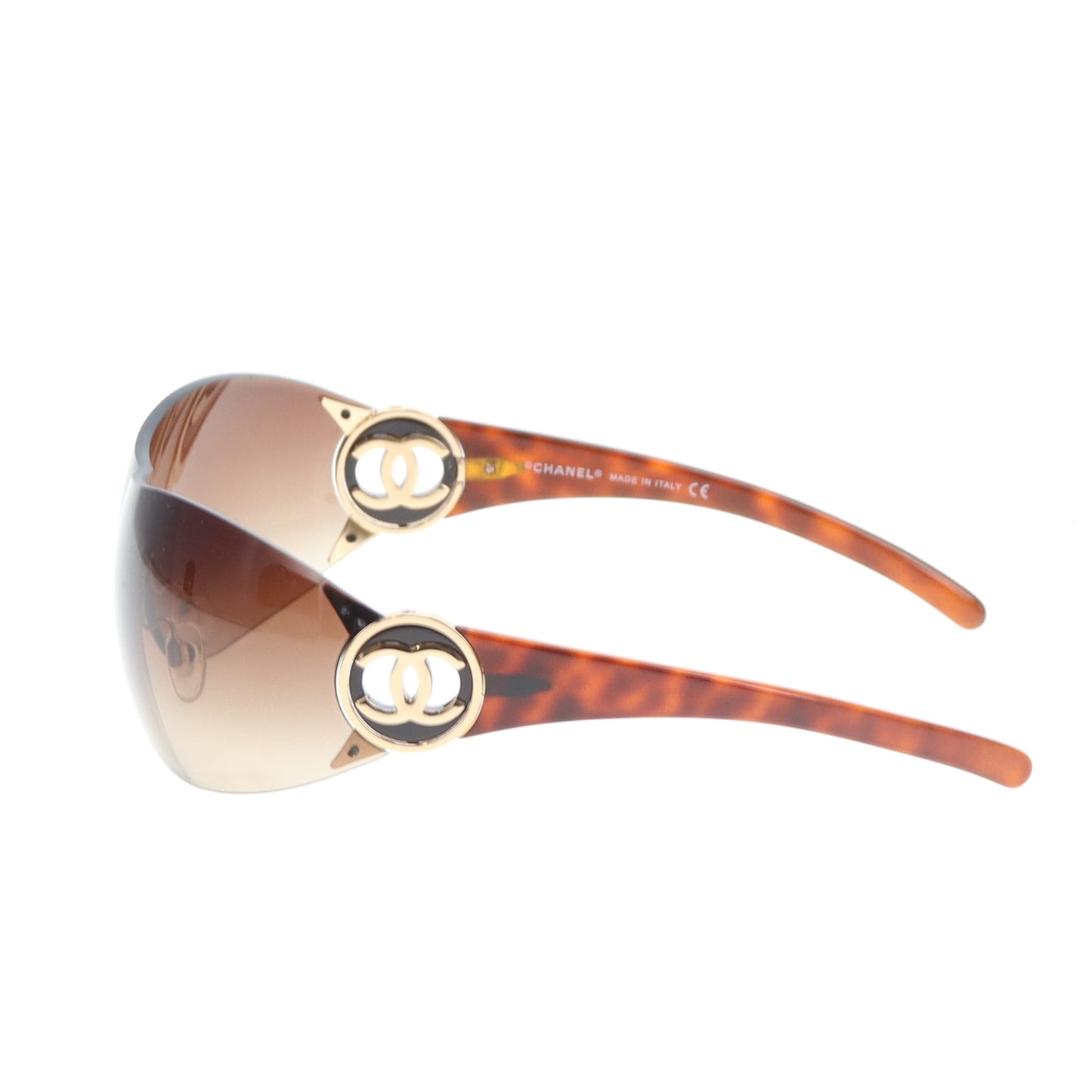 Chanel Shield Sunglasses 4146 Brown Vintage