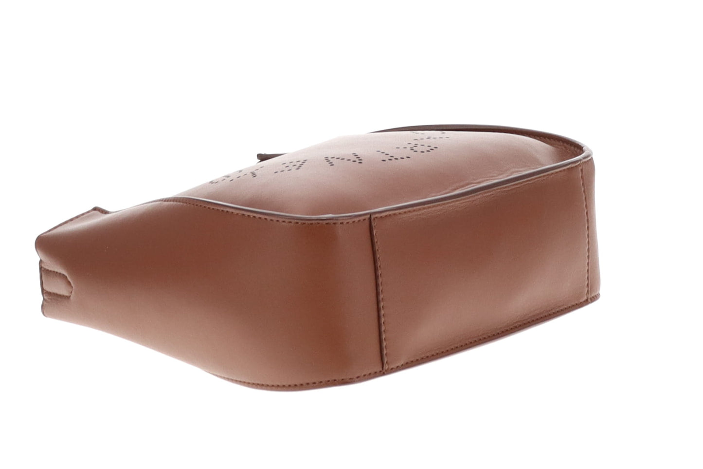 Stella McCartney Logo Crossbody Brown Faux Leather