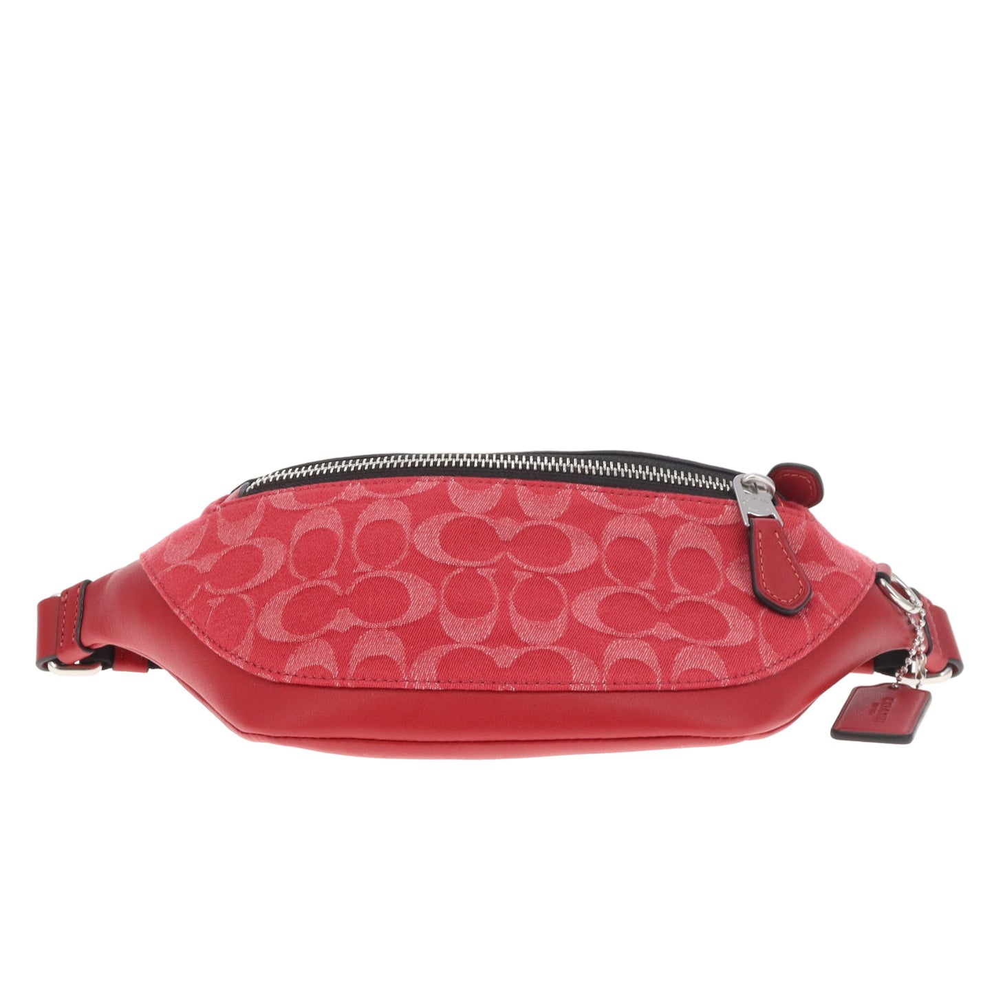 Coach Warren Mini Belt Bag Red Denim/Leather