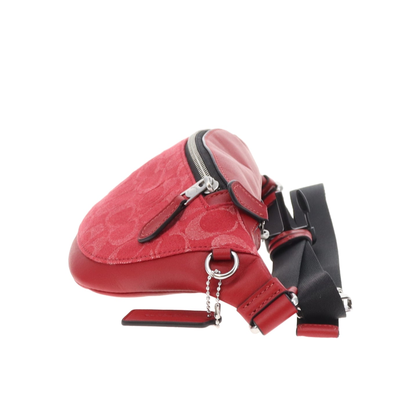 Coach Warren Mini Belt Bag Red Denim/Leather