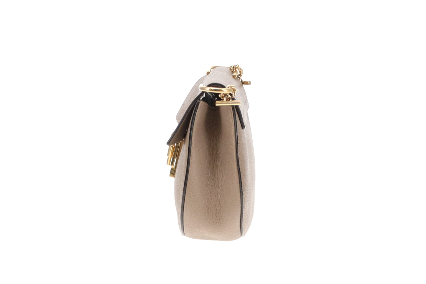 Chloe Drew Bag Motty Grey Leather GHW