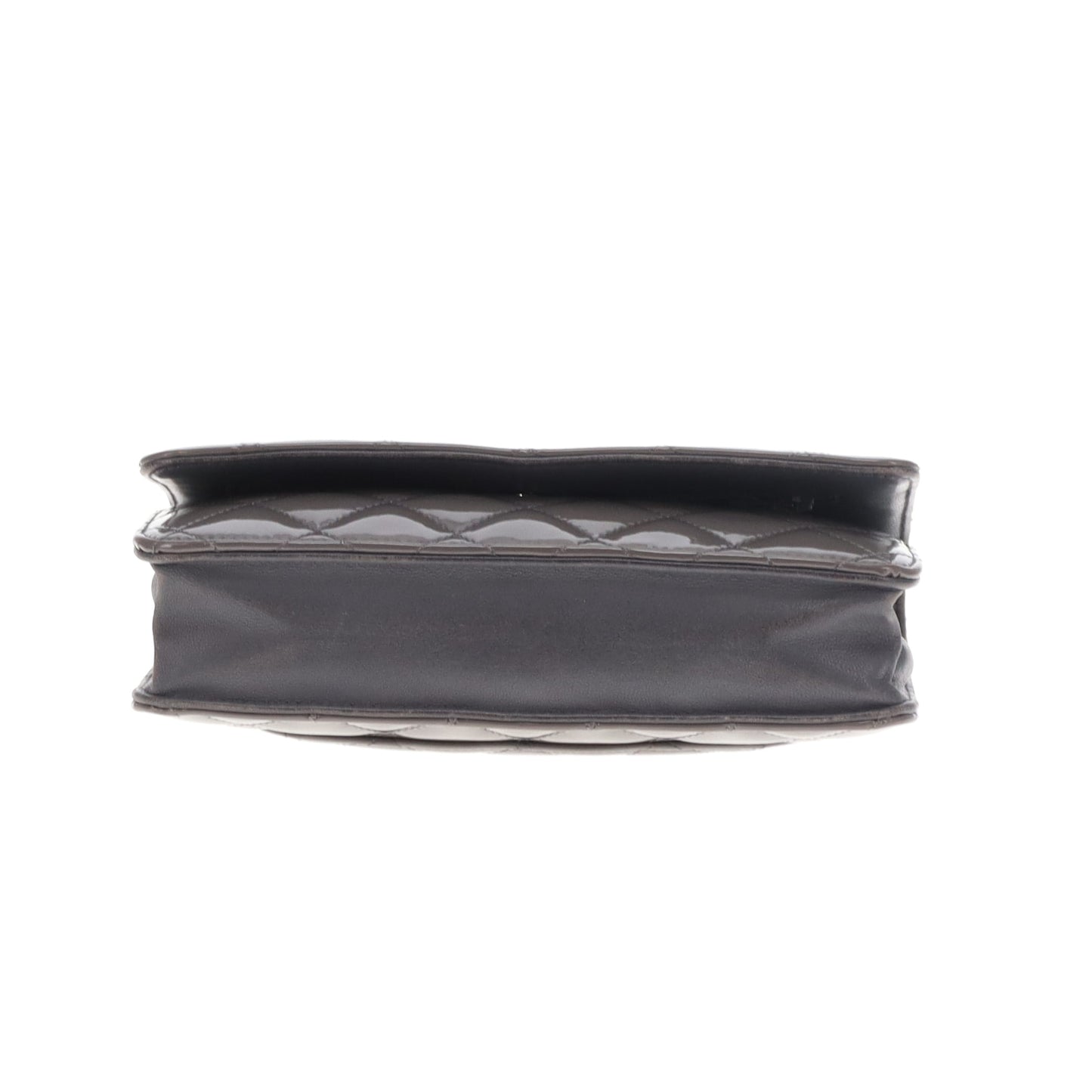 Chanel Wallet on Chain Classic Grey Patent SHW 2016