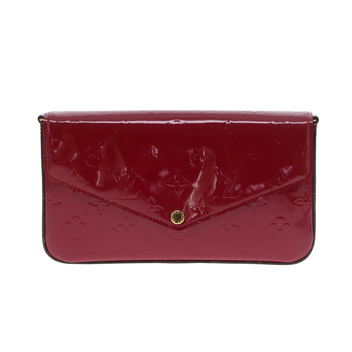 Louis Vuitton Felicie Pochette On Chain Vernis Magenta