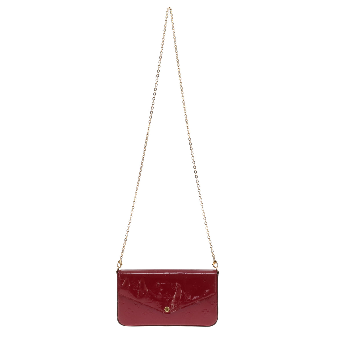 Louis Vuitton Felicie Pochette On Chain Vernis Magenta