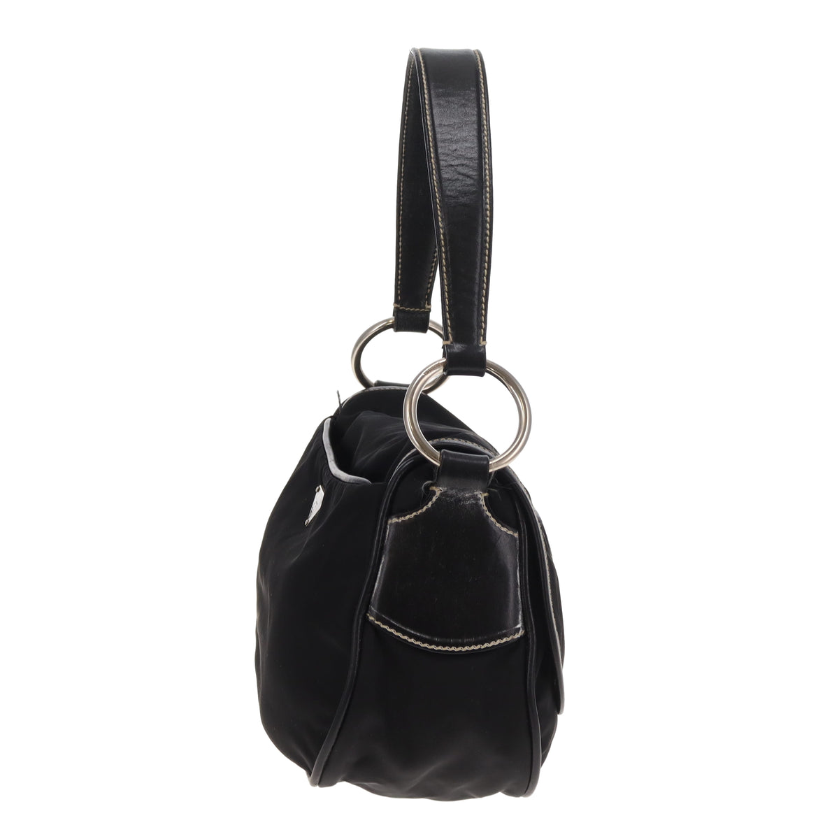 Prada Black Nylon Buckle Bag Vintage