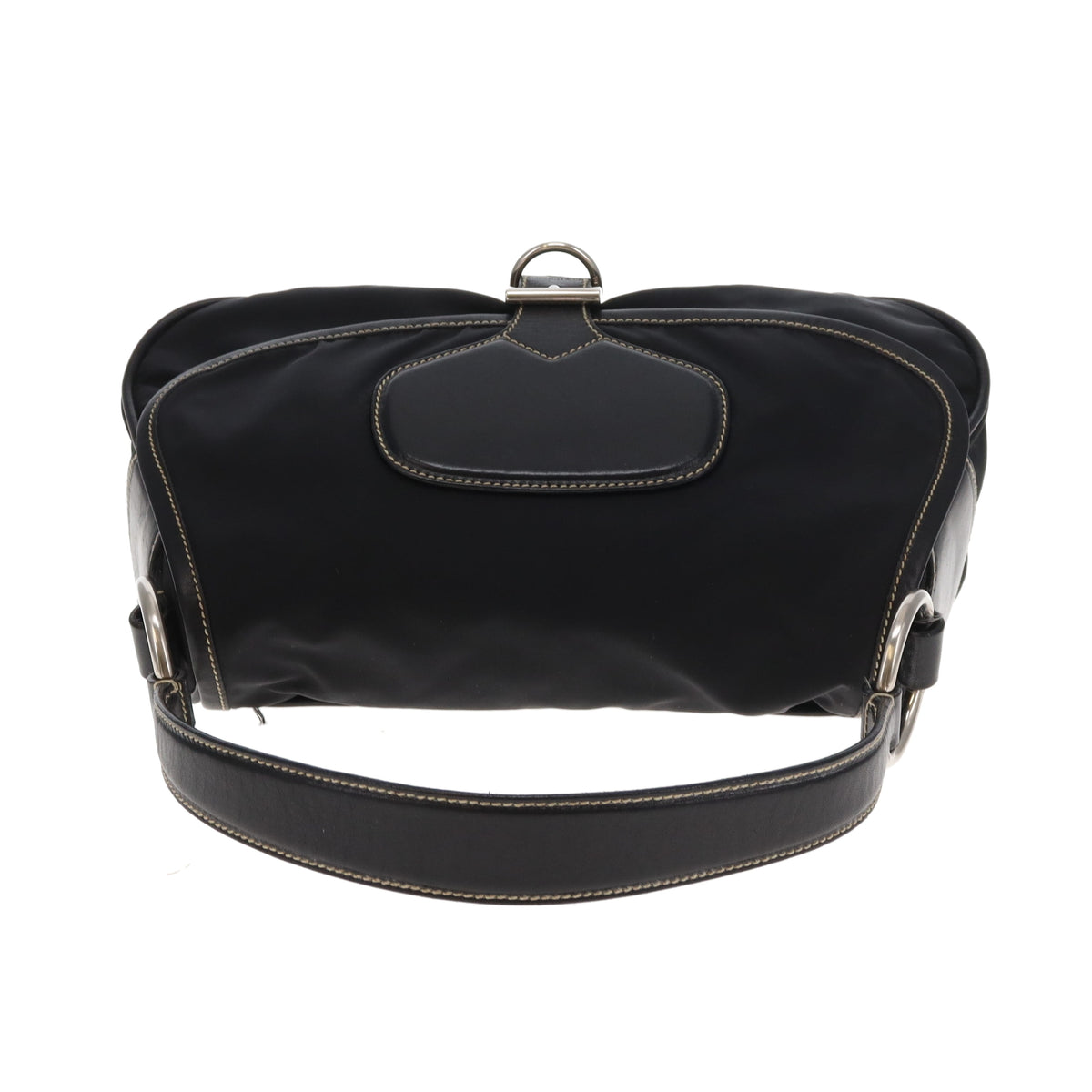 Prada Black Nylon Buckle Bag Vintage