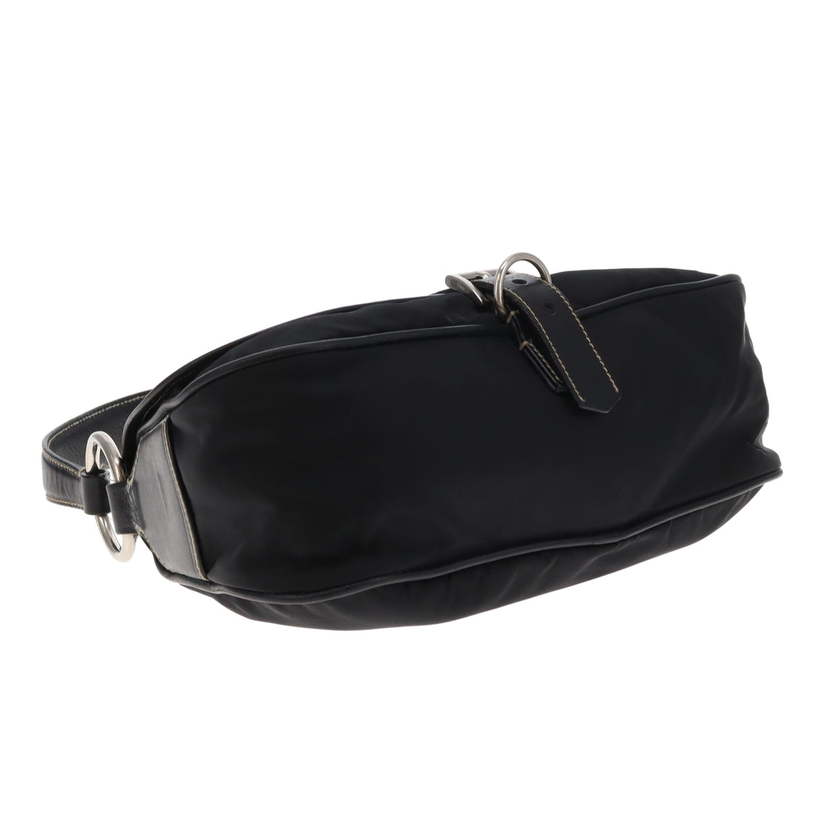 Prada Black Nylon Buckle Bag Vintage