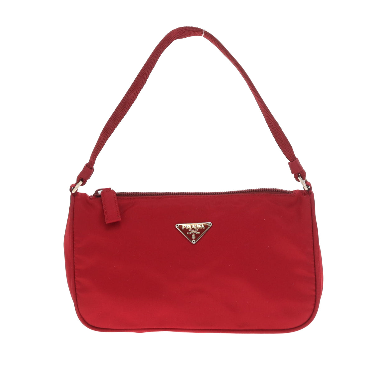 Prada Red Nylon Vintage Pouch