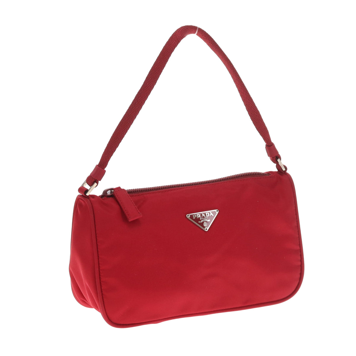 Prada Red Nylon Vintage Pouch