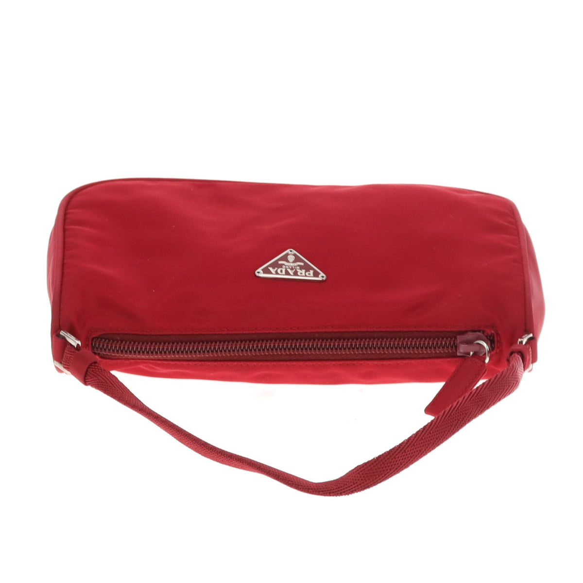 Prada Red Nylon Vintage Pouch