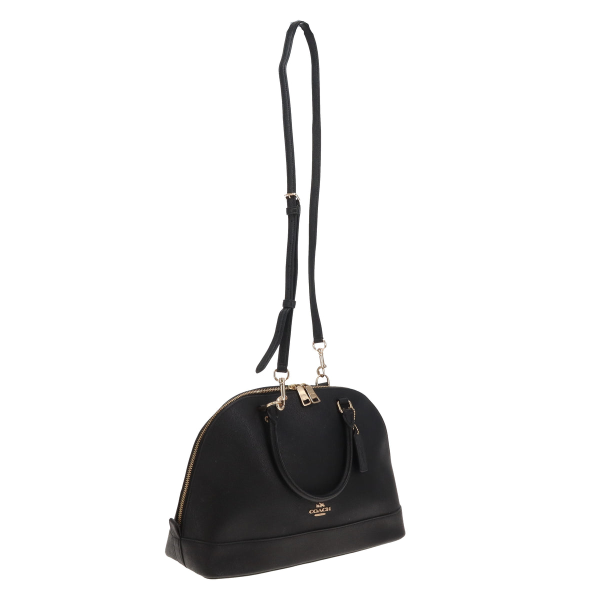Coach Sierra Satchel Black Large With Strap