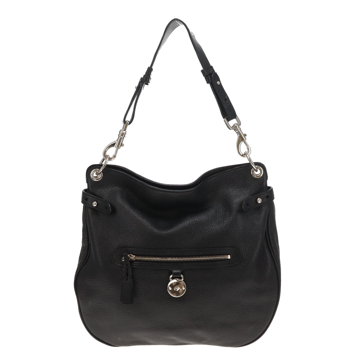 Mulberry Somerset Hobo In Black Spongy Leather Vintage
