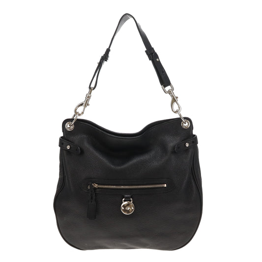 Mulberry Somerset Hobo In Black Spongy Leather Vintage