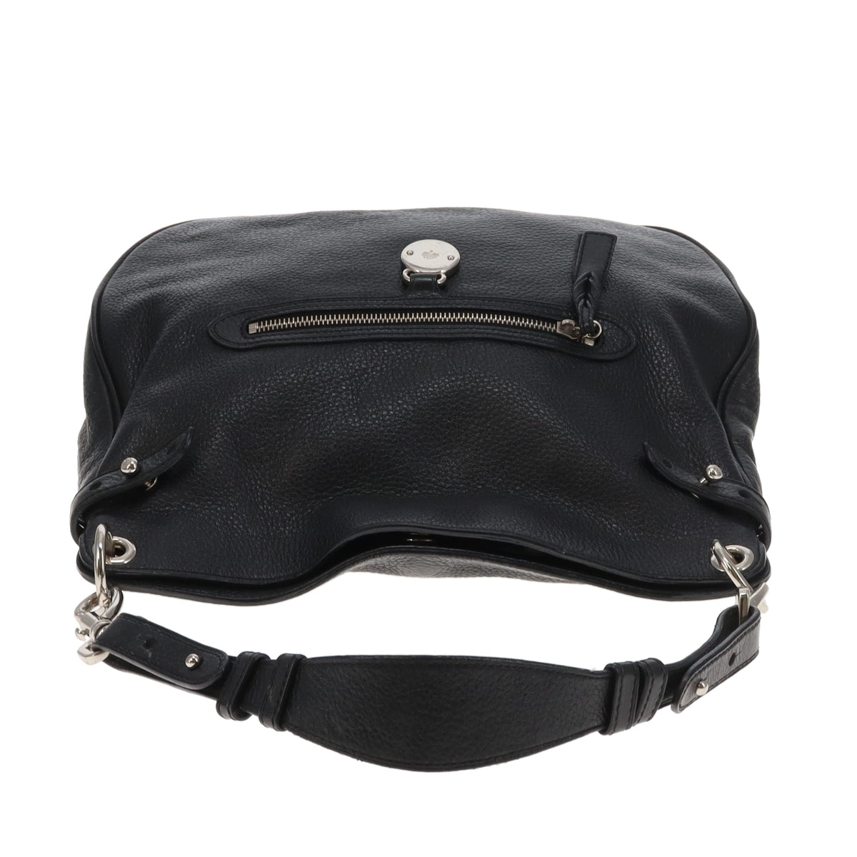 Mulberry Somerset Hobo In Black Spongy Leather Vintage
