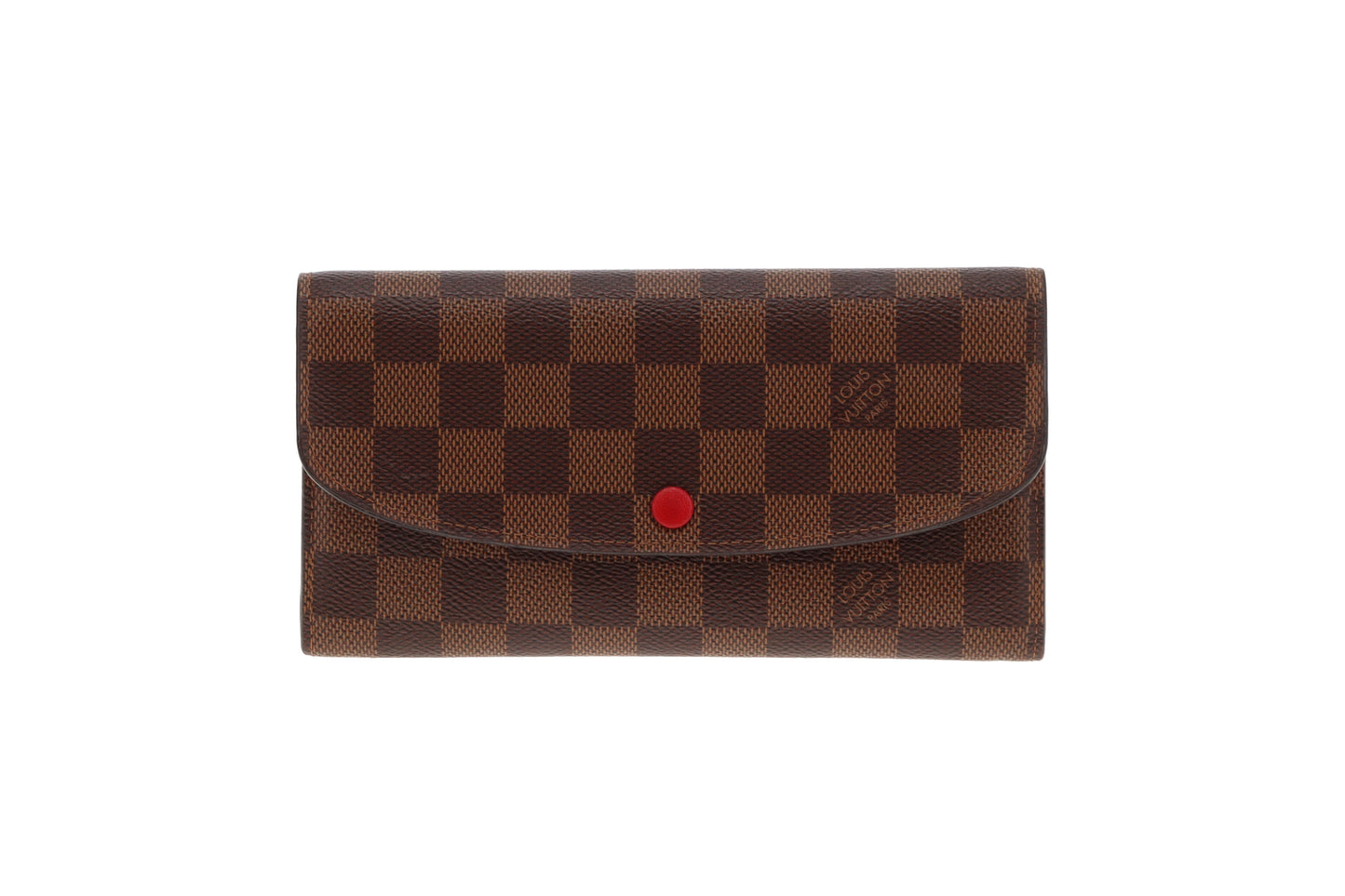 Louis Vuitton Emilie Wallet Damier Ebene Hotstamp NB (NFID)