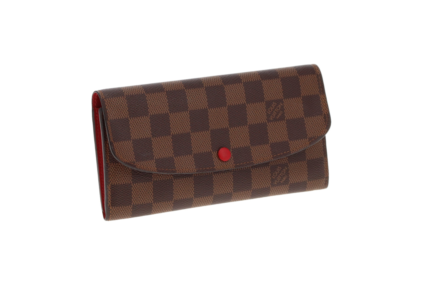 Louis Vuitton Emilie Wallet Damier Ebene Hotstamp NB (NFID)
