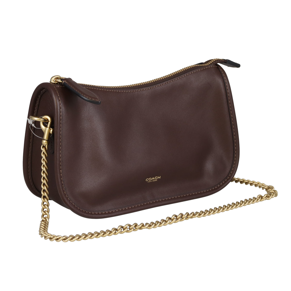 Coach Waverly Bag Brown Leather GHW