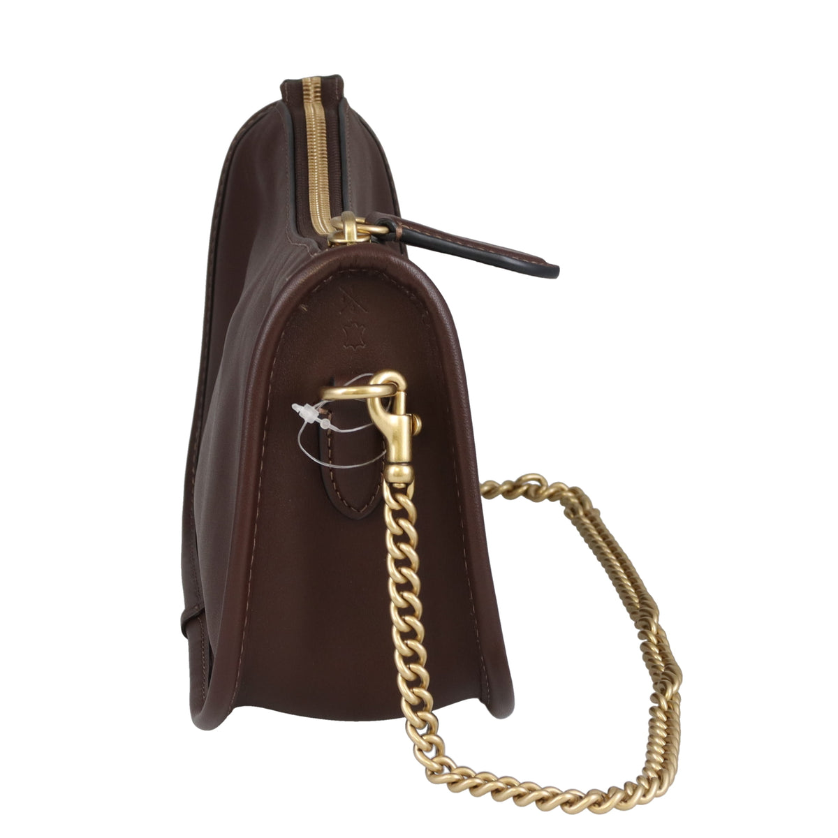 Coach Waverly Bag Brown Leather GHW