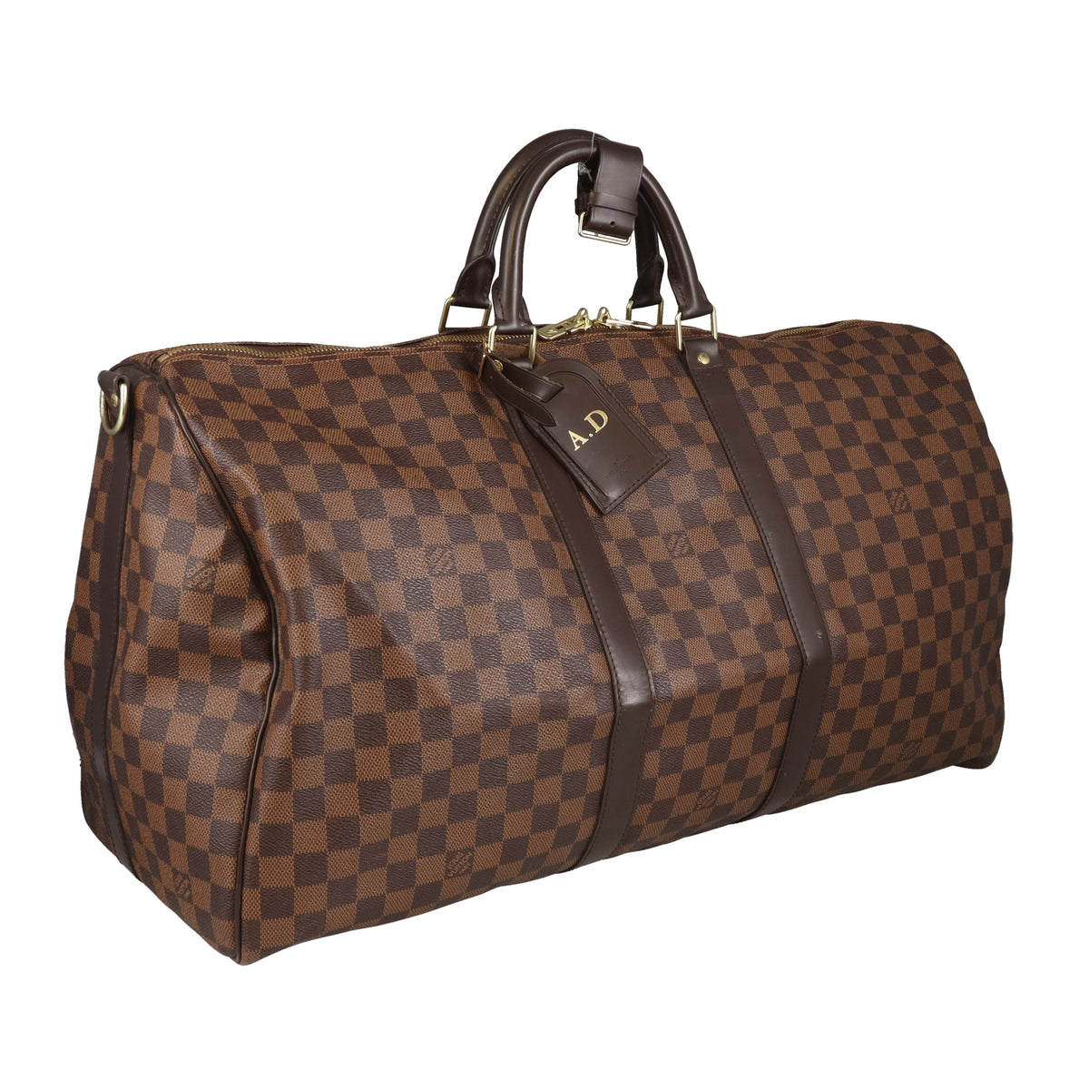 Louis Vuitton Keepall 55 Bando Damier Ebene MB1145 -2015